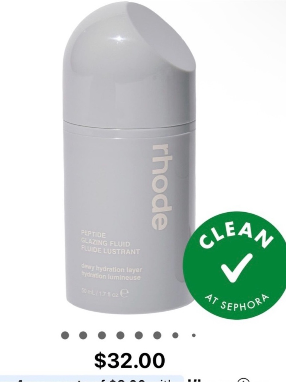 RHODE Silver Peptide Glazing Fluid